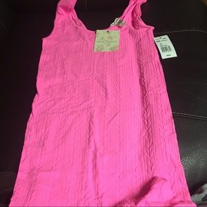 Pink tank dress